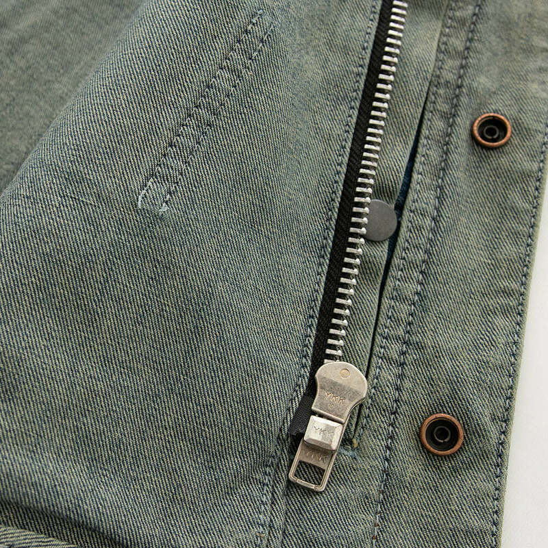 First Manufacturing Lexy Womens Blue Denim Vest