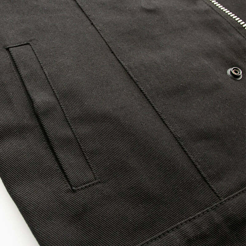 First Manufacturing Crossover Black Twill Vest