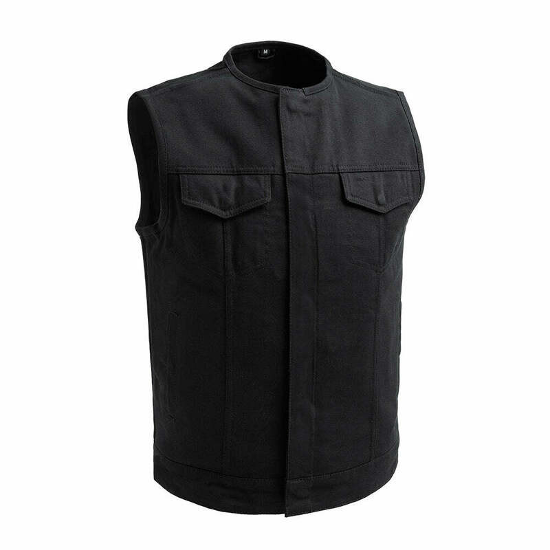 First Manufacturing No Limit Black Twill Vest