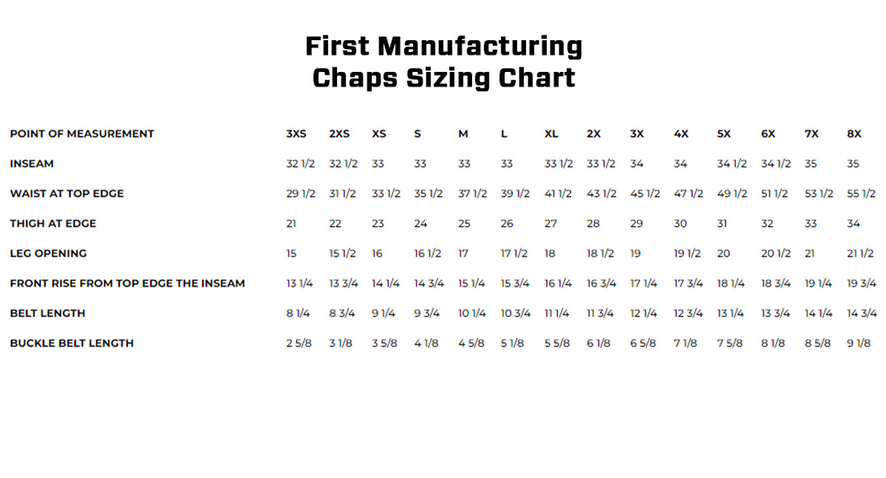 First Manufacturing Rally Black Leather Chaps