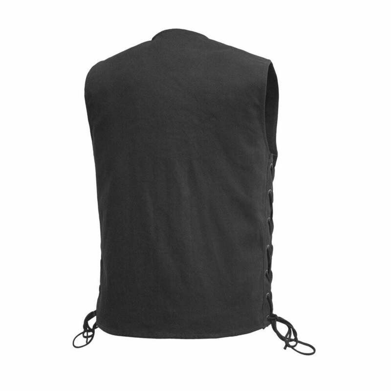 First Manufacturing Lone Star Black Twill Vest