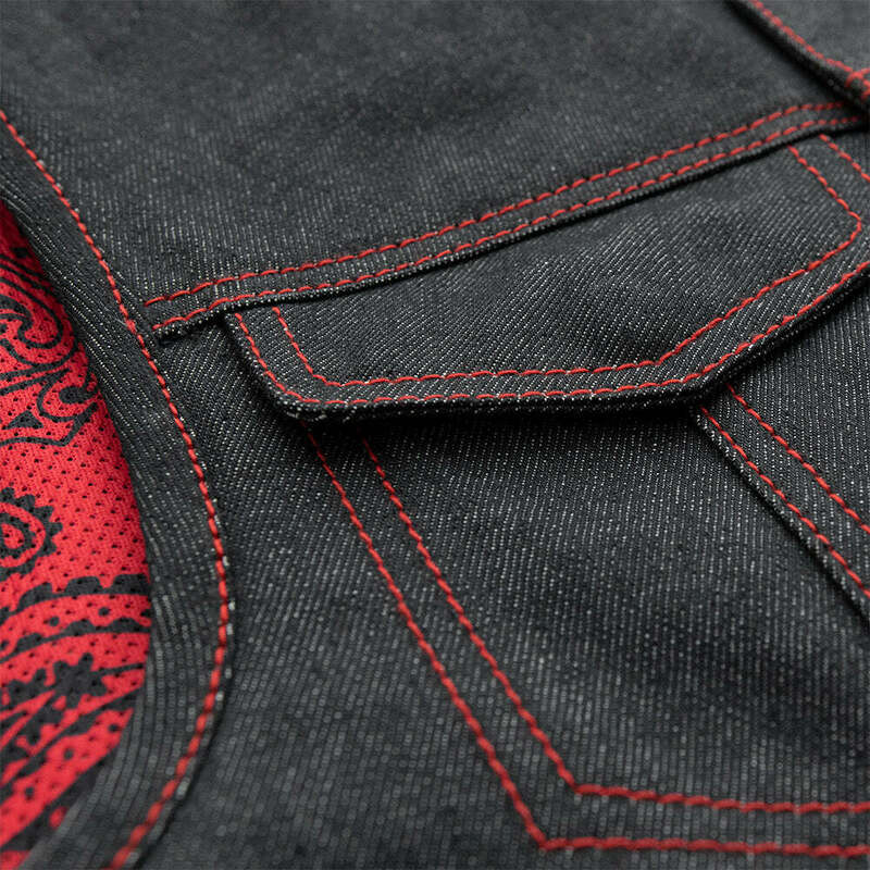 First Manufacturing Ember Black Denim Vest
