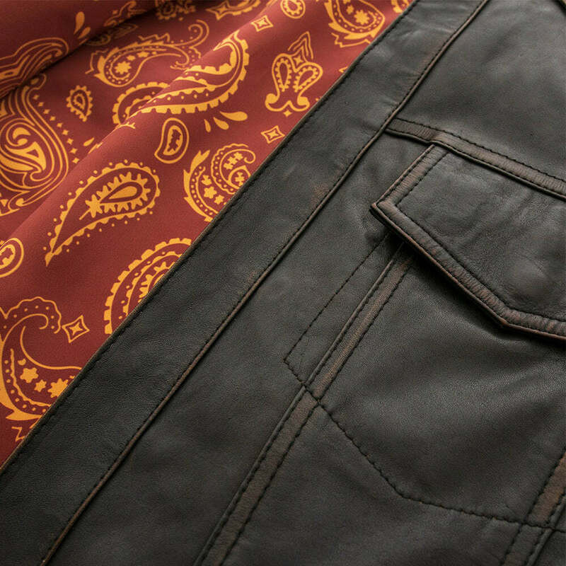 First Manufacturing Maduro Black Leather Shirt