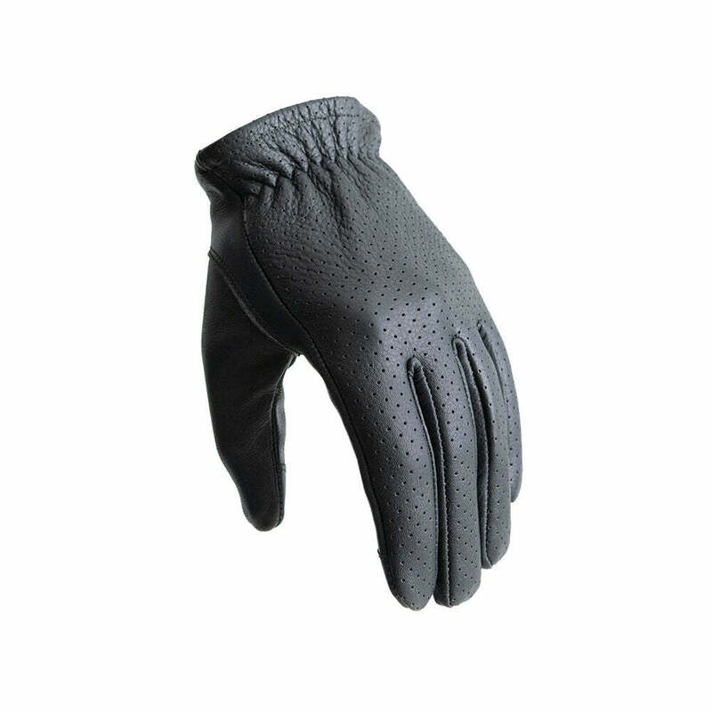 First Manufacturing Roper Born Free Black Perforated Leather Gloves