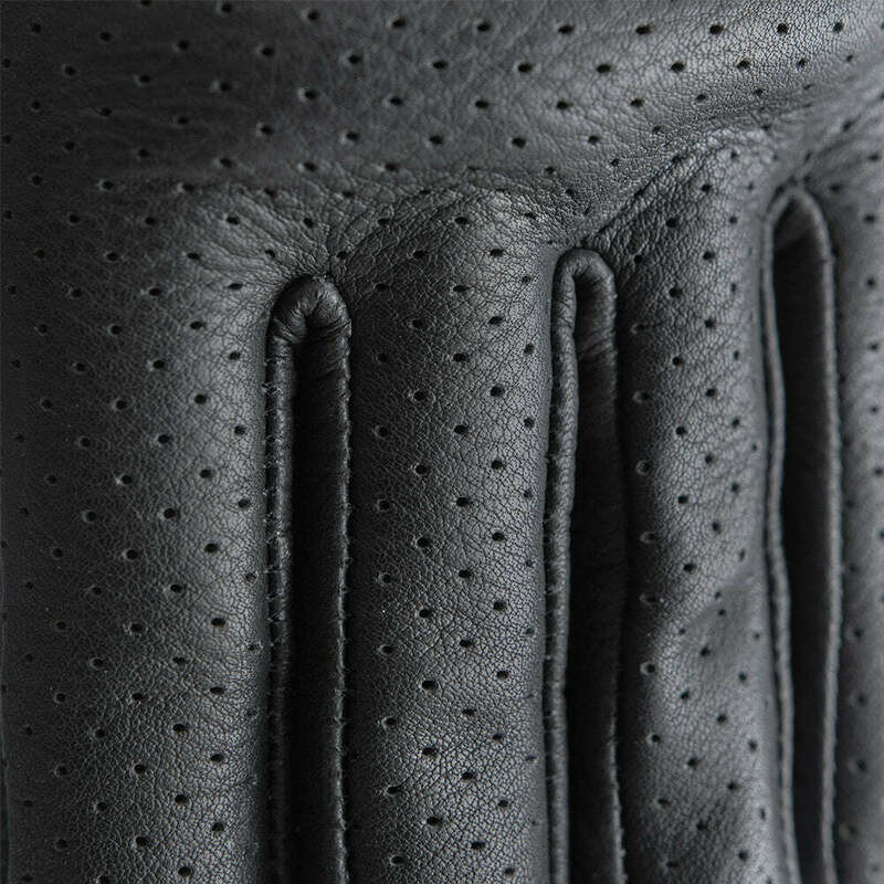 First Manufacturing Roper Born Free Black Perforated Leather Gloves
