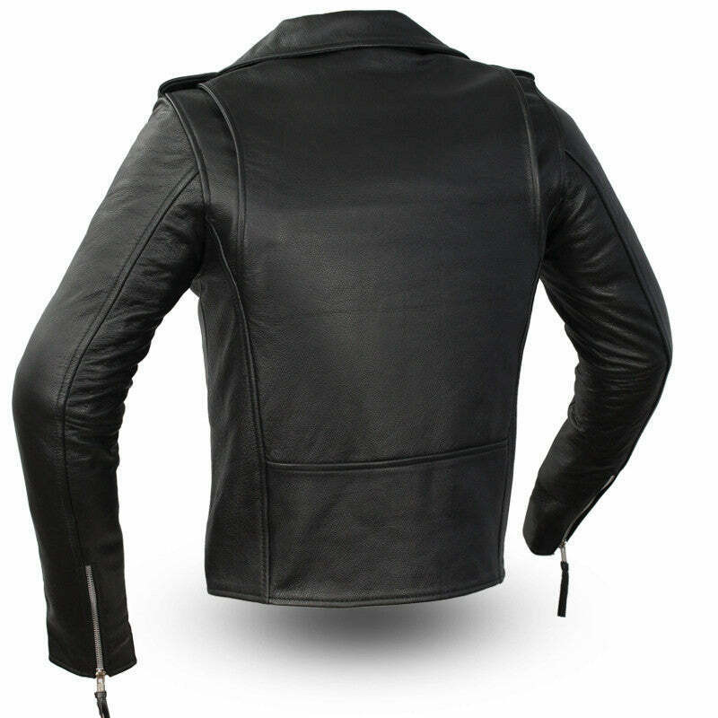 First Manufacturing Rockstar Womens Black Leather Jacket
