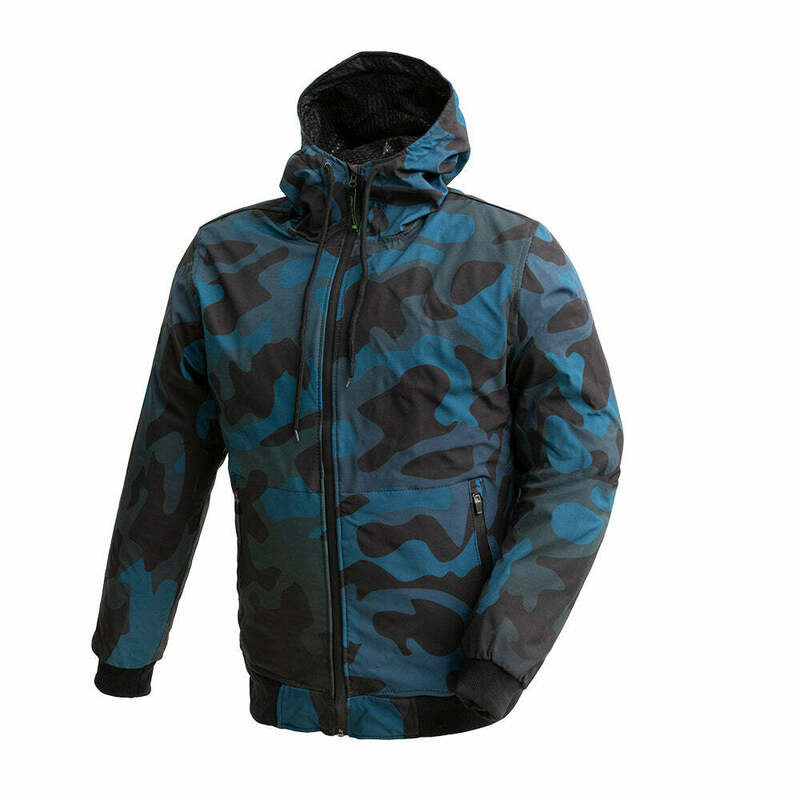 First Manufacturing Reign Breathable Armored Blue Camo Rain Jacket