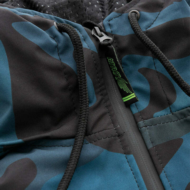 First Manufacturing Reign Breathable Armored Blue Camo Rain Jacket