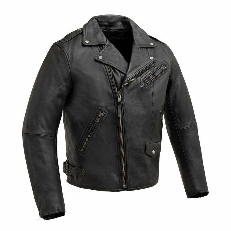 First Manufacturing Enforcer Black Leather Jacket