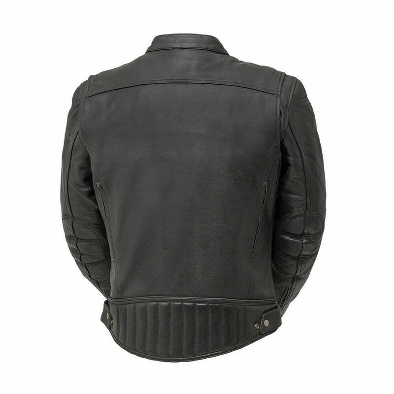 First Manufacturing Top Performer Black Leather Jacket