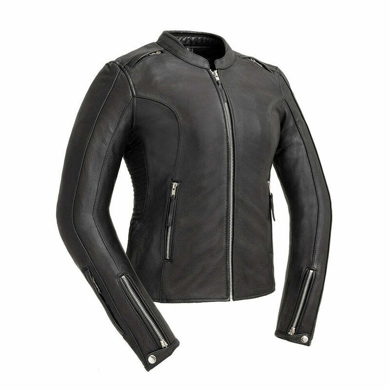 First Manufacturing Cyclone Black Leather Jacket