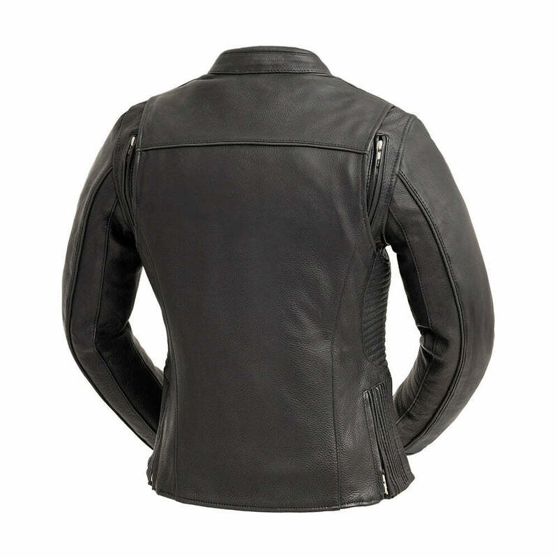 First Manufacturing Cyclone Black Leather Jacket