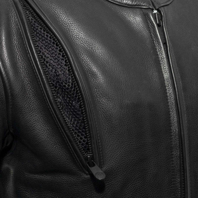 First Manufacturing Revolt Black Leather Jacket
