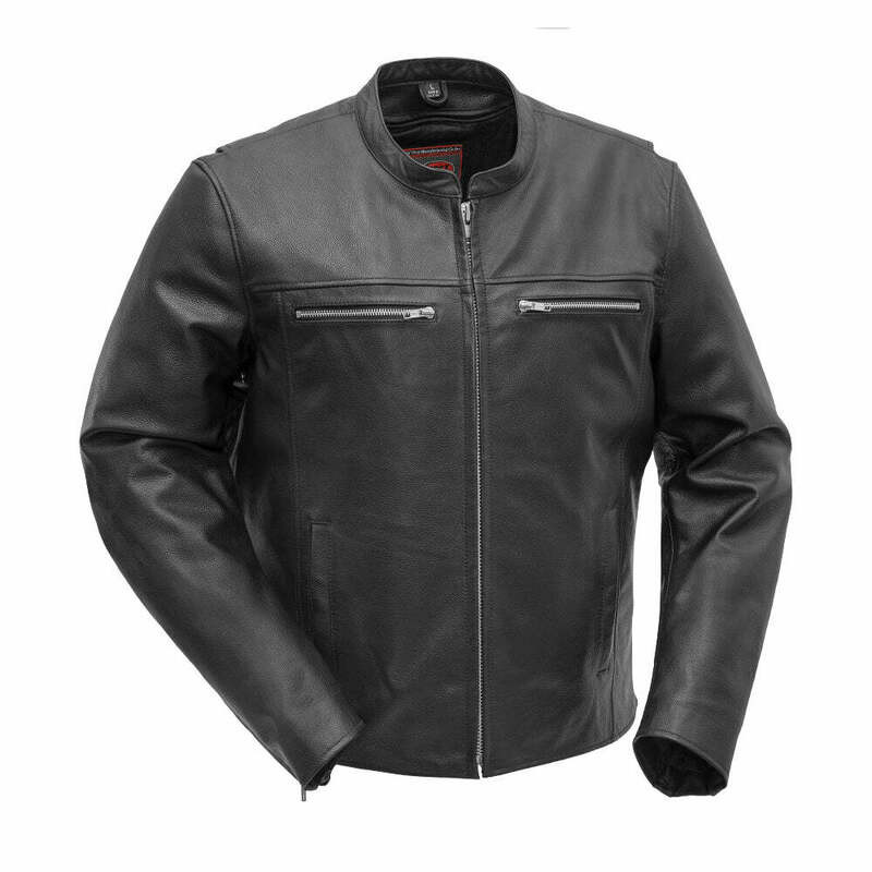 First Manufacturing Rocky Black Leather Jacket