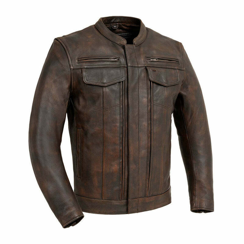鋲ジャンRidars jacket！(サイズM〜 L程度) First Manufacturing Raider Copper Leather Jacket - Speed Addicts
