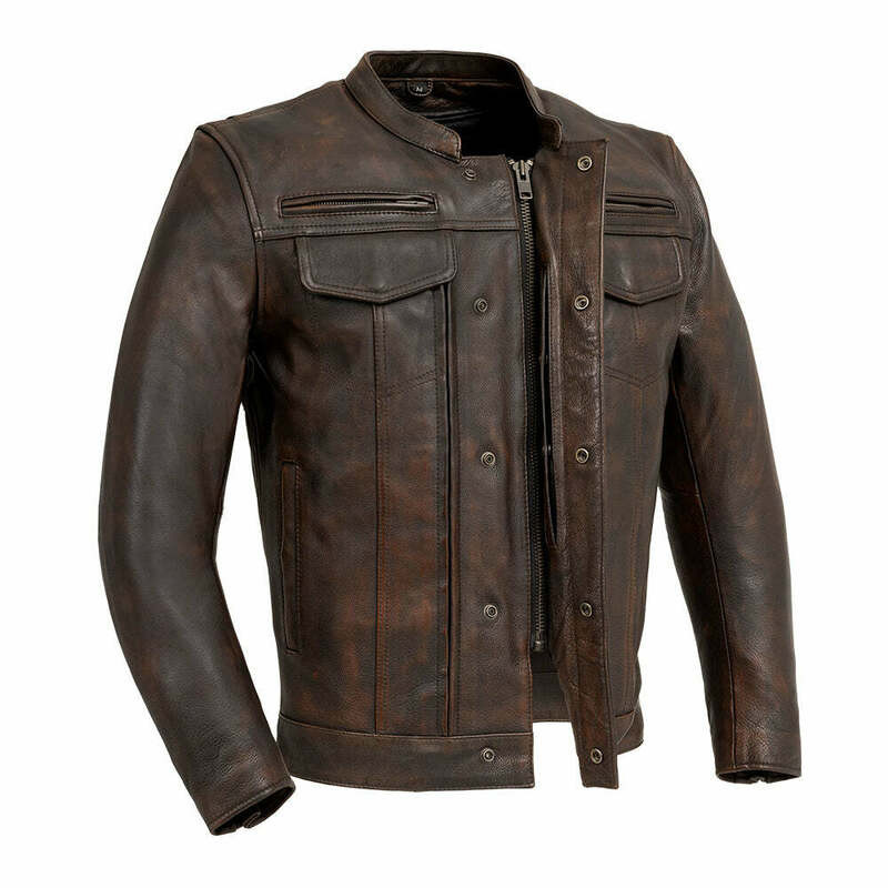 First Manufacturing Raider Copper Leather Jacket - Speed Addicts