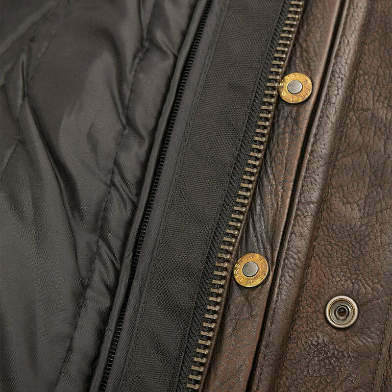 First Manufacturing Raider Copper Leather Jacket - Speed Addicts