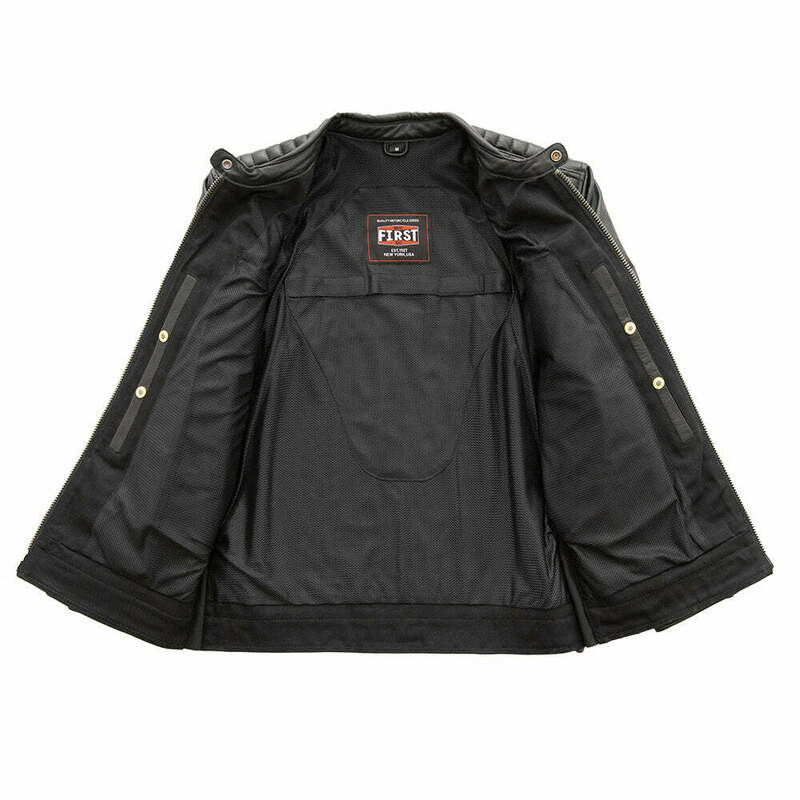 First Manufacturing Daredevil Black Twll Leather Jacket