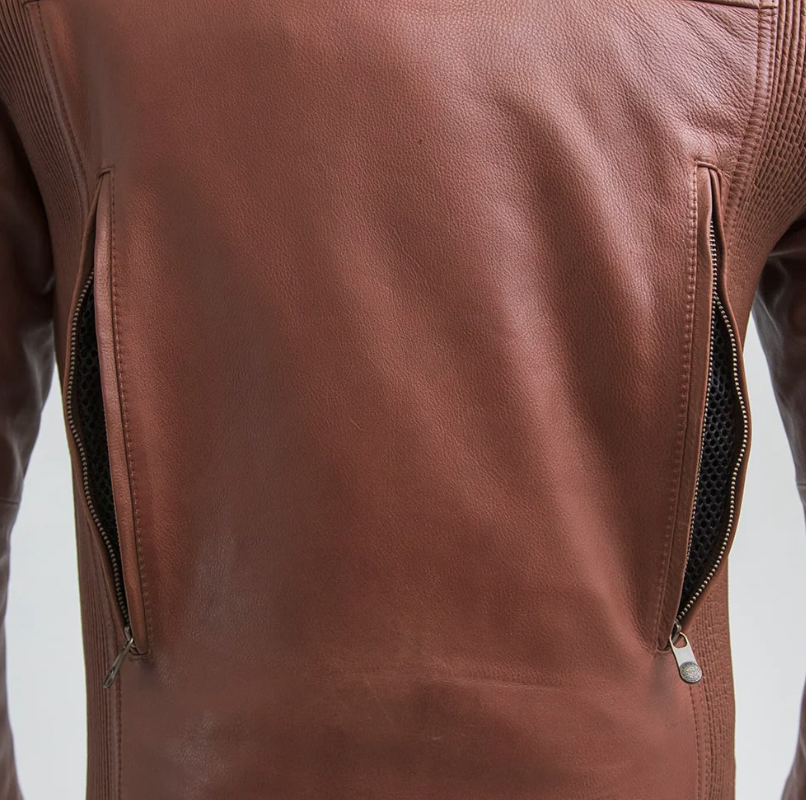 First Manufacturing Crusader Whisky Leather Jacket