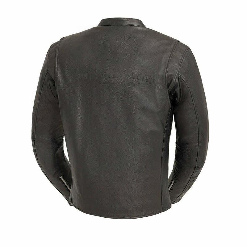 First Manufacturing Titan Black Leather Jacket