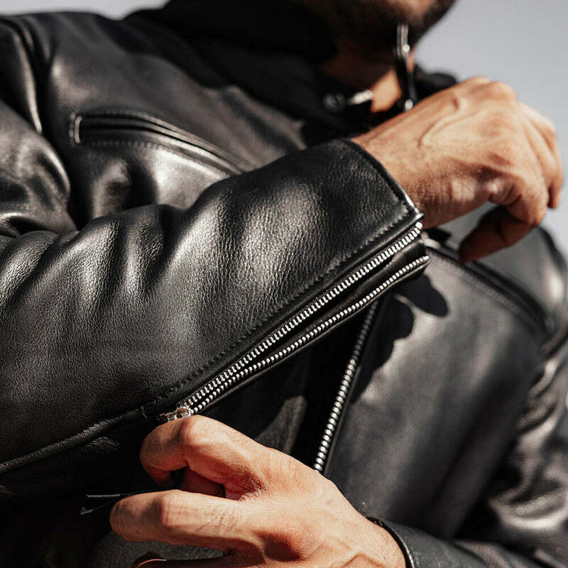 First Manufacturing Street Cruiser Black Leather Jacket
