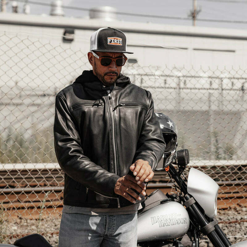First Manufacturing Street Cruiser Black Leather Jacket