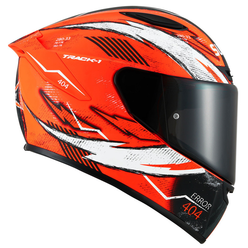 Suomy Track-1 404 Orange White Helmet