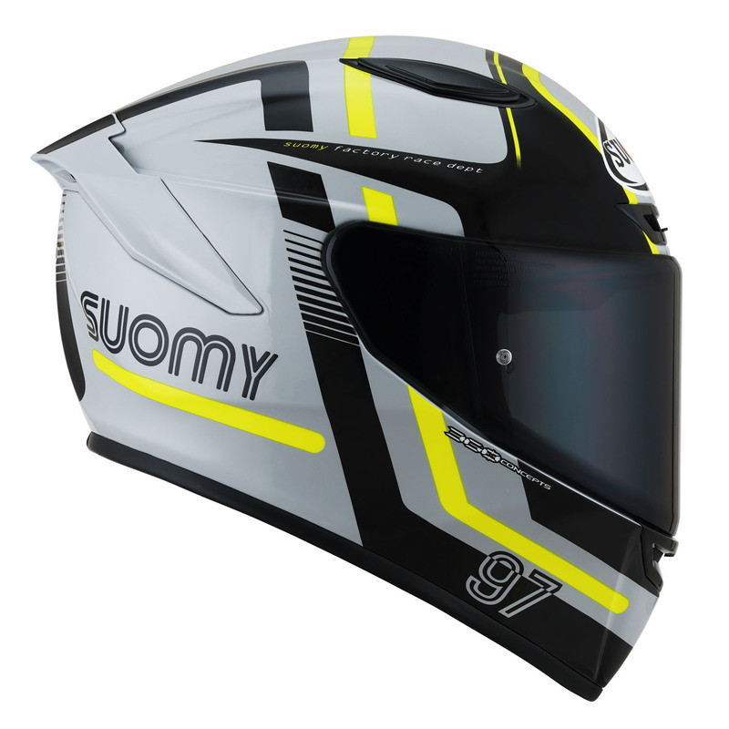 Suomy Track-1 97 Grey Yellow Helmet