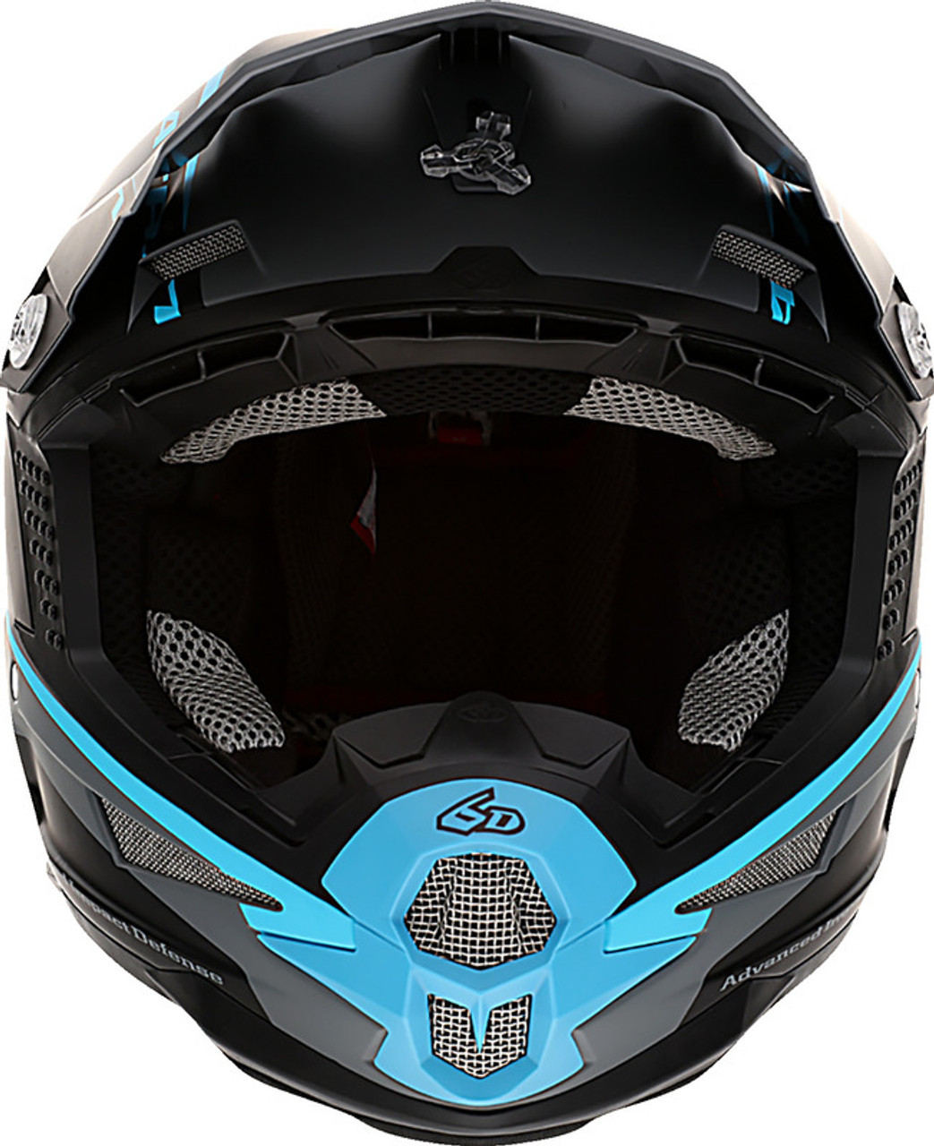 6D ATR-1 Stealth Cyan Helmet