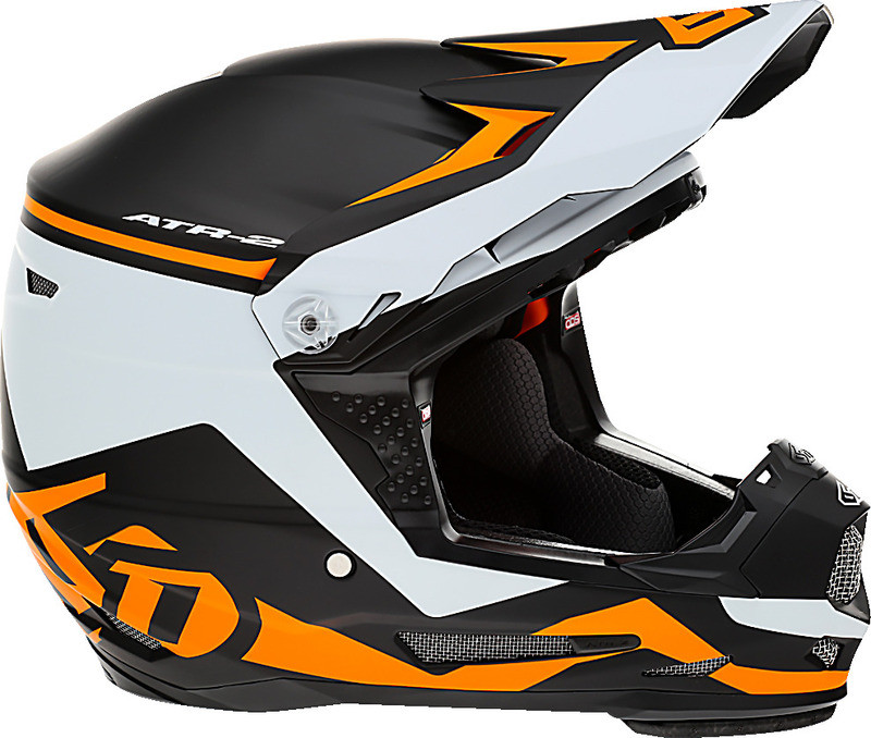 6D ATR-2Y Drive Neon Orange Helmet