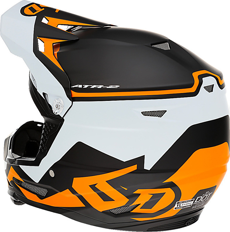 6D ATR-2Y Drive Neon Orange Helmet
