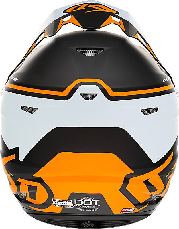 6D ATR-2Y Drive Neon Orange Helmet