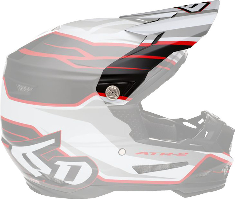 6D ATR-2 Phase White Red Visor