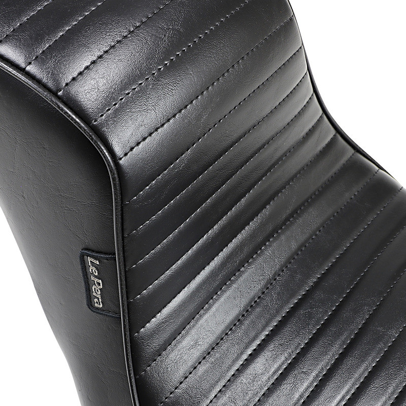 Le Pera Cherokee Seat Pleated Black FLFB - LYO-020PT