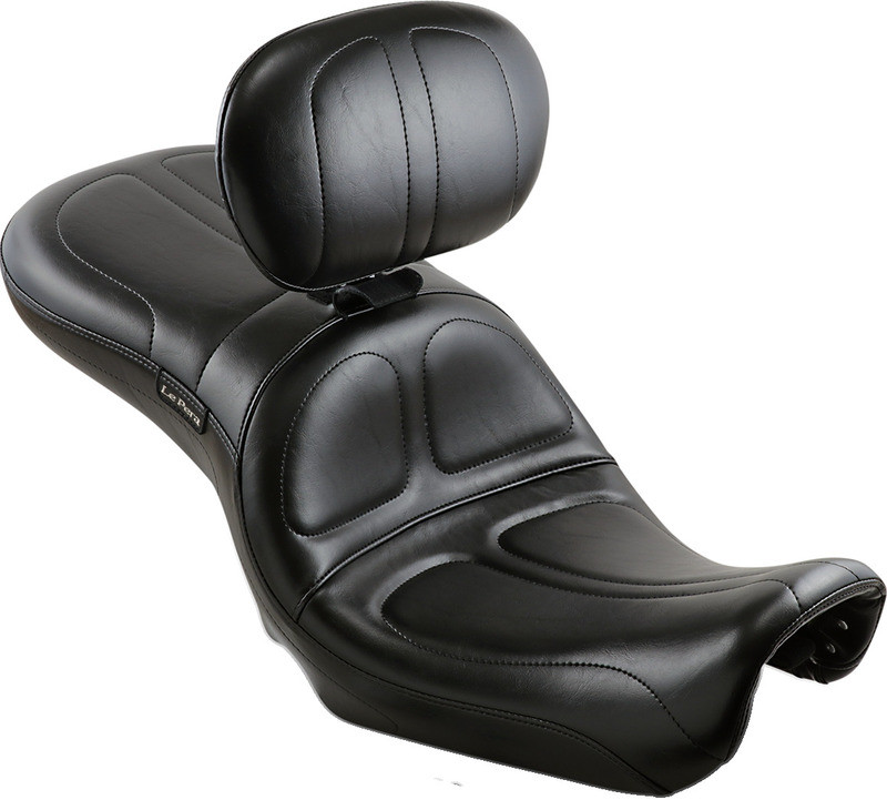 Le Pera Maverick Seat With Backrest Stitched Black FXD '06-'17 - LK-970BR