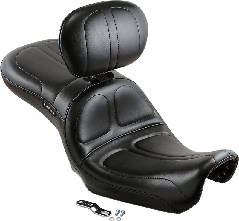 Le Pera Maverick Seat With Backrest Stitched Black FXD '06-'17 - LK-970BR