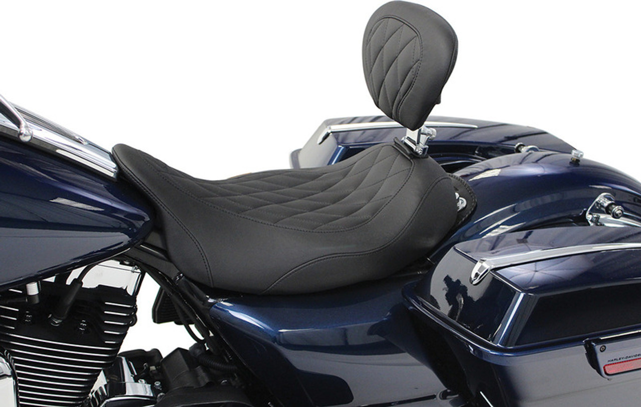 Mustang Wide Tripper Solo Seat With Removable Driver Backrest '08+ - 79725