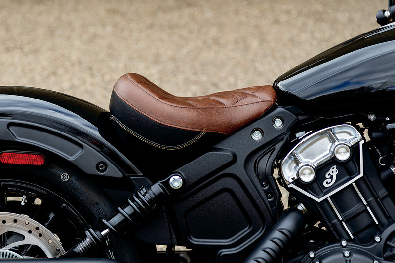 Mustang Solo Seat Brown Scout Bobber - 76843