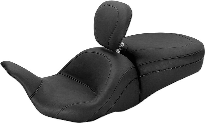Mustang Lowdown Seat with Driver Backrest Plain - 79703