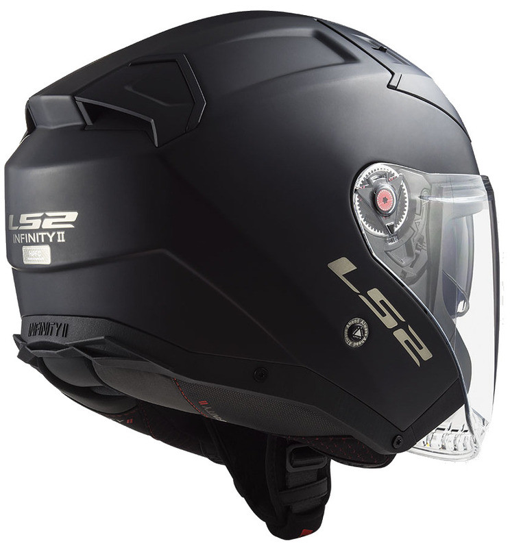 LS2 Infinity II Solid Matte Black Helmet