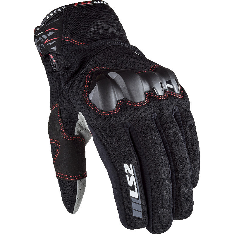 LS2 Chaki Touring Black Glove