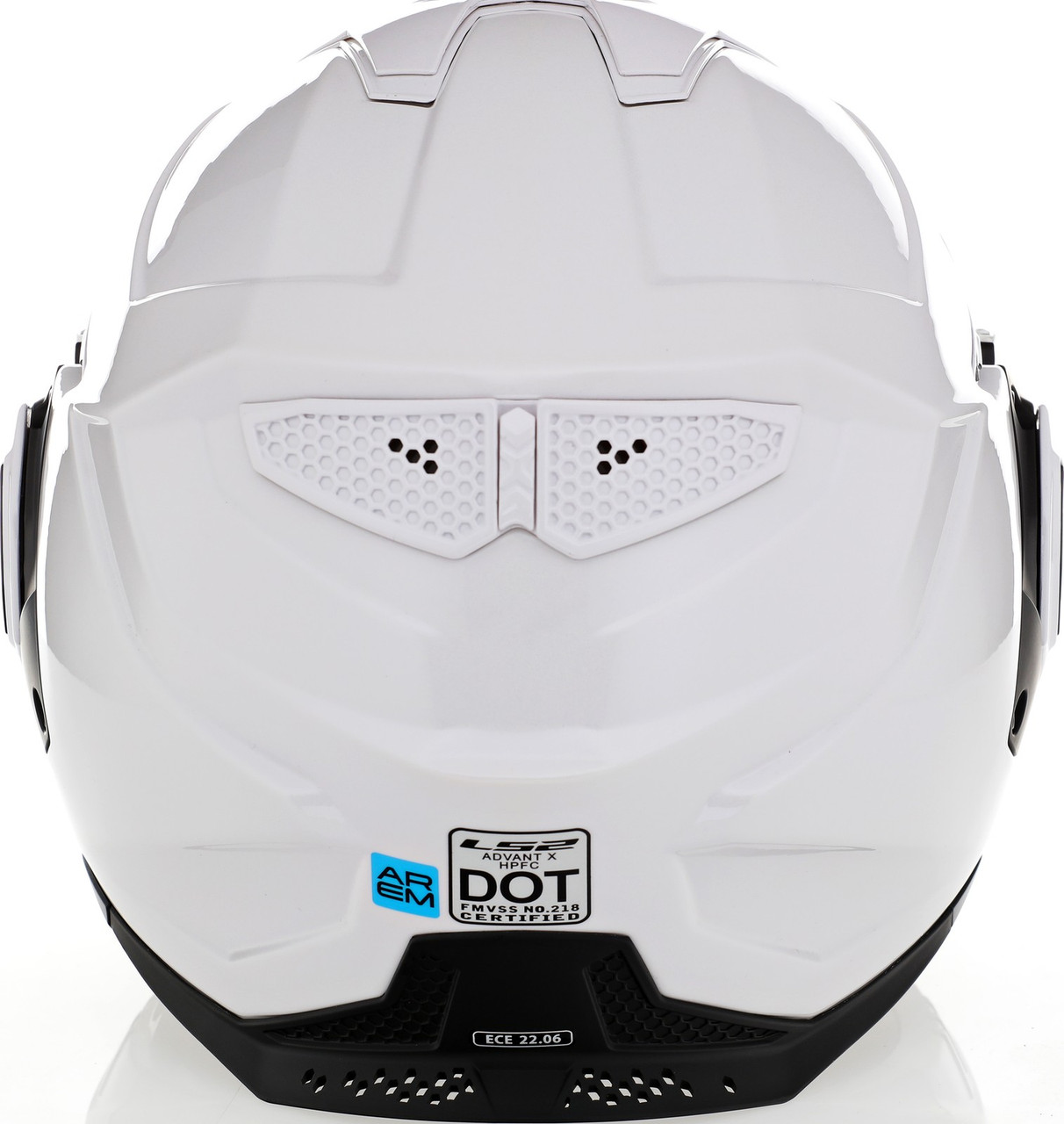 LS2 Advant X Solid Gloss White Helmet - Speed Addicts