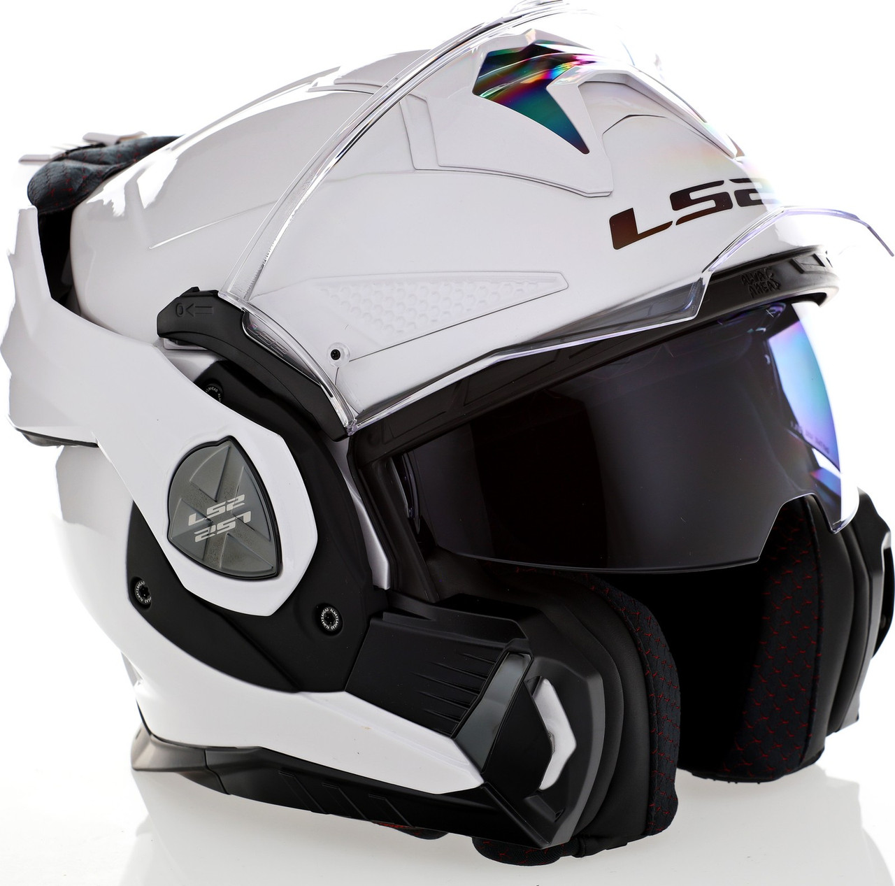 LS2 Advant X Solid Gloss White Helmet - Speed Addicts