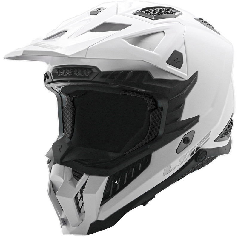LS2 X Force Solid Gloss White Helmet