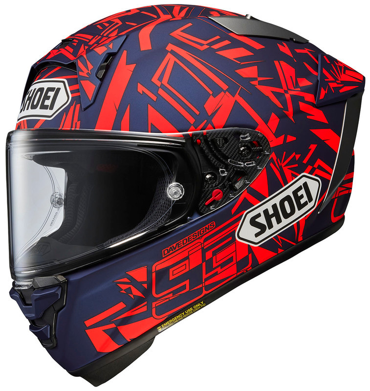 Shoei X-15 Marquez Dazzle TC-10 Helmet - Speed Addicts