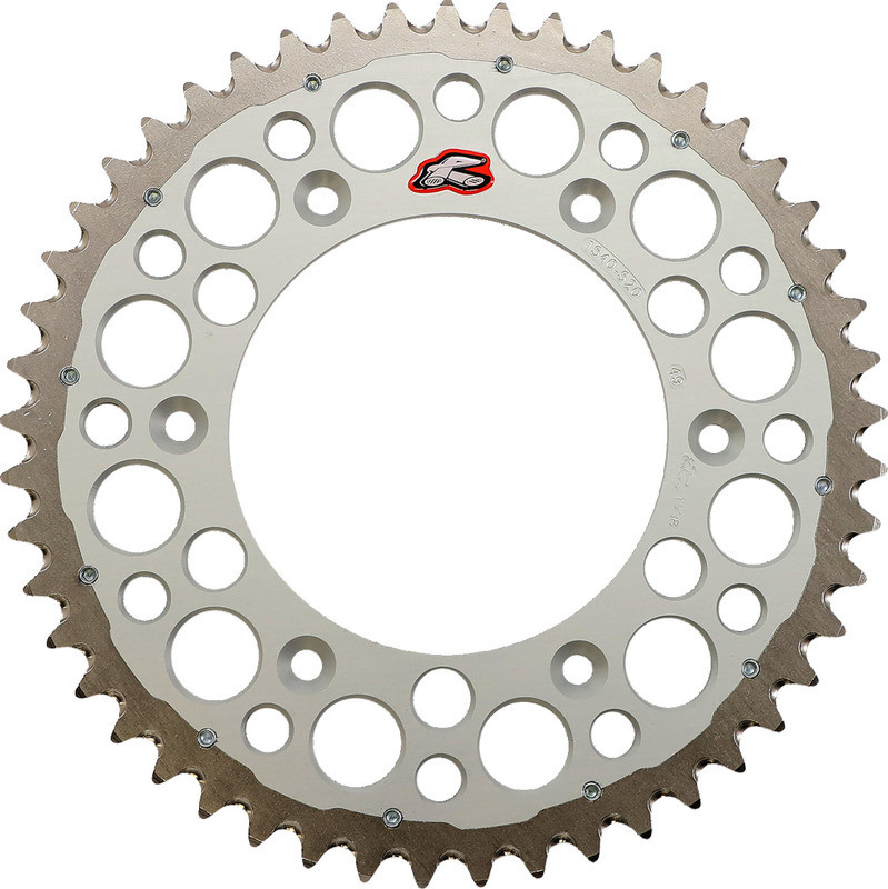 Renthal Twinring Rear Sprocket 49 Tooth Silver - 1540-520-49GPSI