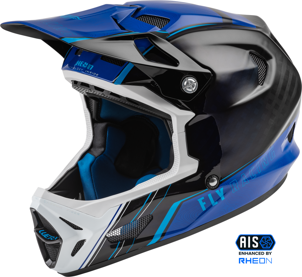 Fly Racing Werx-R Blue Carbon Helmet