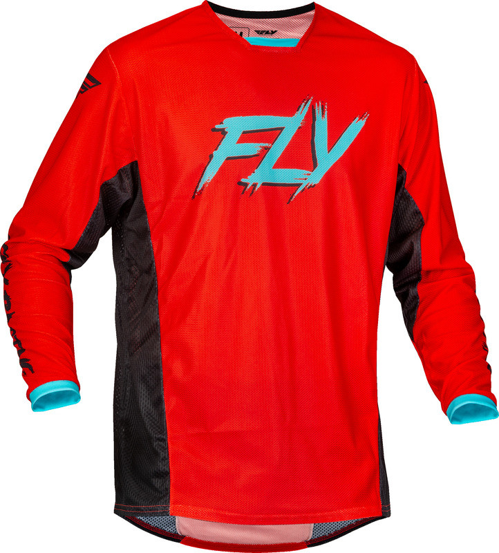 Fly Racing Kinetic Mesh Rave Red Black Mint Jersey