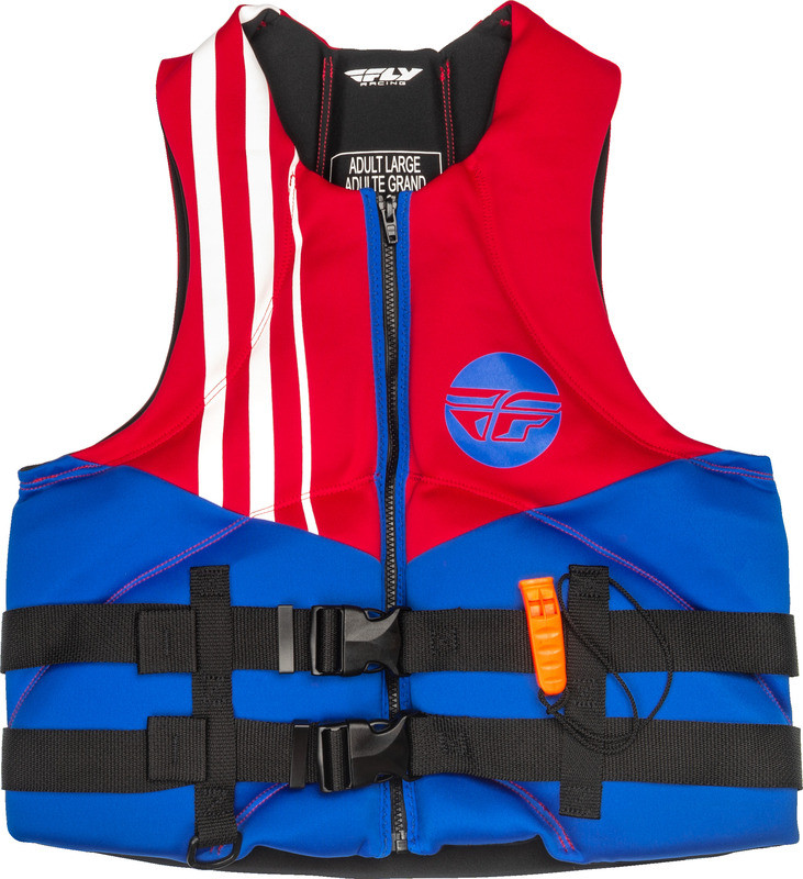 Fly Racing Neoprene Flotation Red White Blue Vest