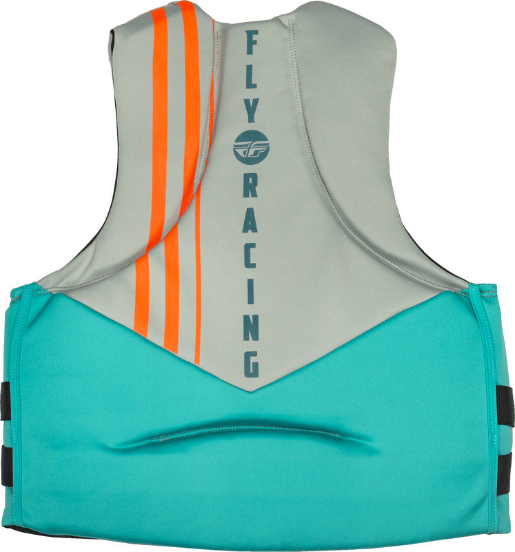 Fly Racing Neoprene Flotation Teal Grey Orange Vest